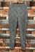 Pantalon ajusté noir et gris motif pied de poule (s)