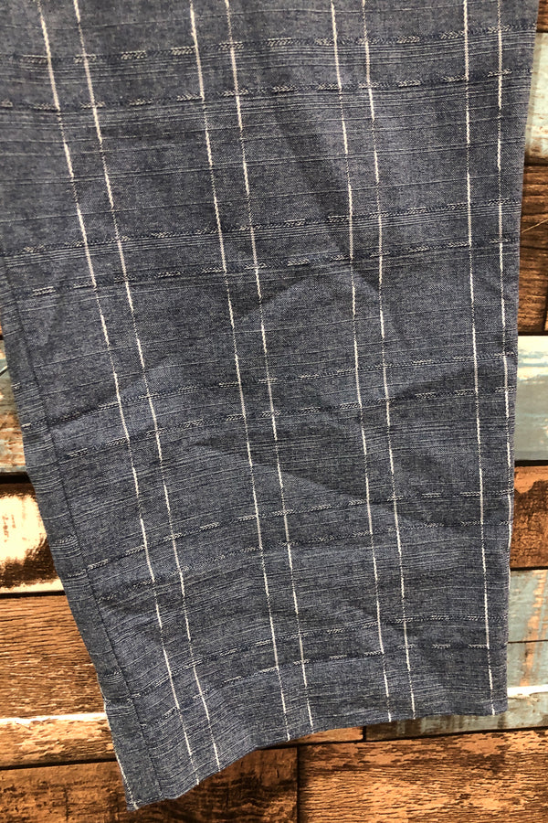 Pantalon court bleu et blanc à carreaux (xl) seconde main Alfani 