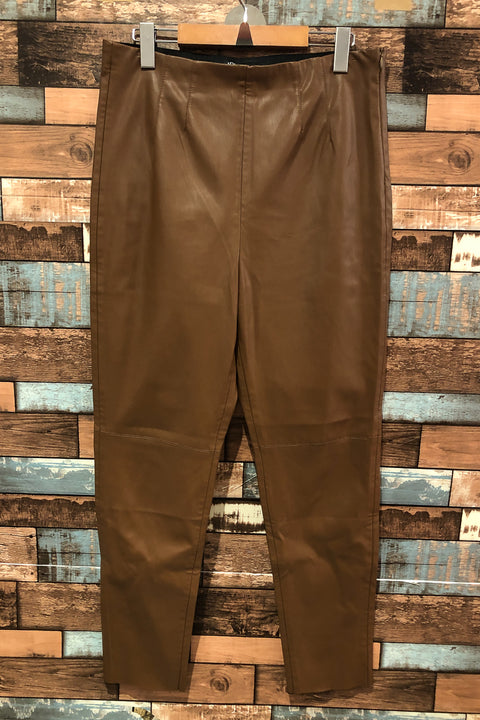 Pantalon faux cuir brun (xl) seconde main Zara   