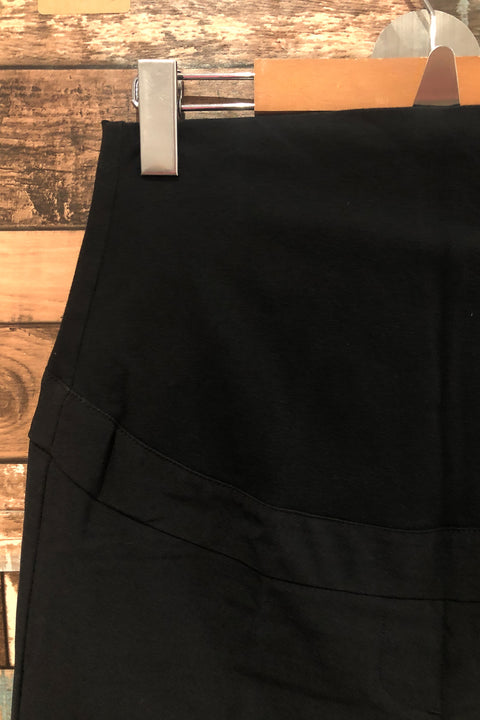 Pantalon noir style cargo (m) - Maternité seconde main Thyme   