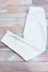 Ivory pants with elastic waist (m)