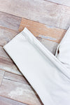 Ivory pants with elastic waist (m)