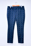 Gray plaid stretch pants (l)