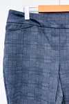 Gray plaid stretch pants (l)