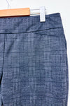 Gray plaid stretch pants (l)