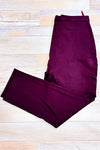 Pantalon bourgogne extensible (l)