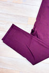 Pantalon bourgogne extensible (l)