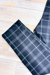 Gray plaid stretch pants (xl)