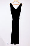 Jumpsuit noir en velours (xs)-Mercer & Madison-La Penderie du Paradis 🕊