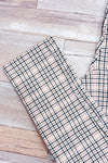 Pantalon extensible rose et marine à carreaux jambe étroite (s)-Ardene-La Penderie du Paradis 🕊