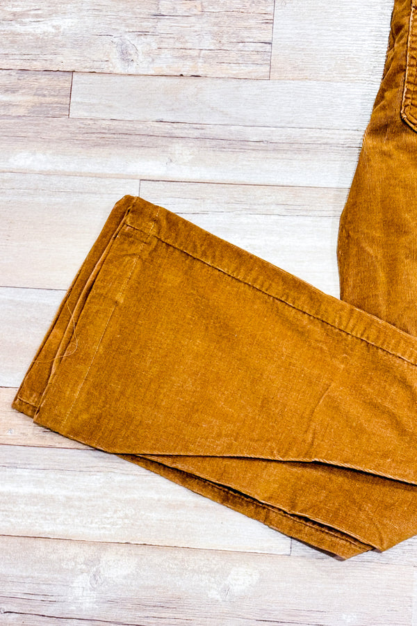Pantalon beige en corduroy jambe ample (l)-Yoga Jeans-La Penderie du Paradis 🕊
