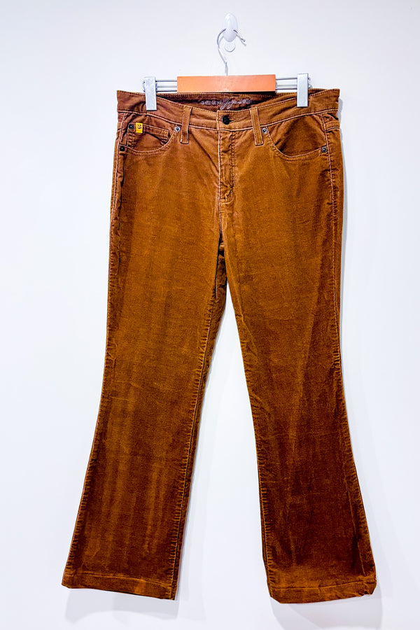 Pantalon beige en corduroy jambe ample (l)-Yoga Jeans-La Penderie du Paradis 🕊