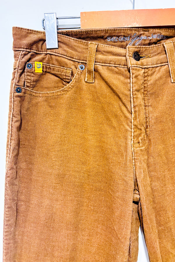 Pantalon beige en corduroy jambe ample (l)-Yoga Jeans-La Penderie du Paradis 🕊