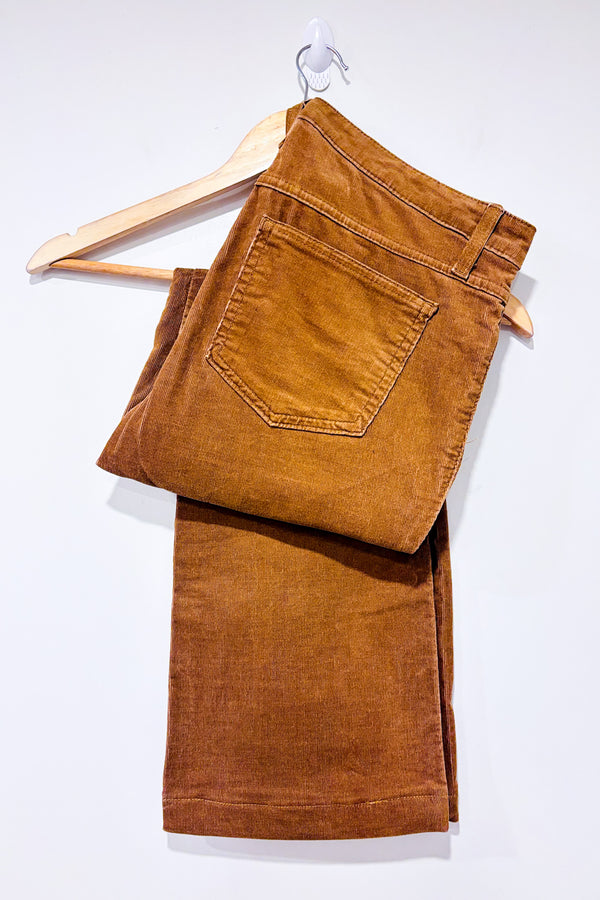 Pantalon beige en corduroy jambe ample (l)-Yoga Jeans-La Penderie du Paradis 🕊