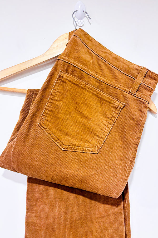 Pantalon beige en corduroy jambe ample (l)-Yoga Jeans-La Penderie du Paradis 🕊