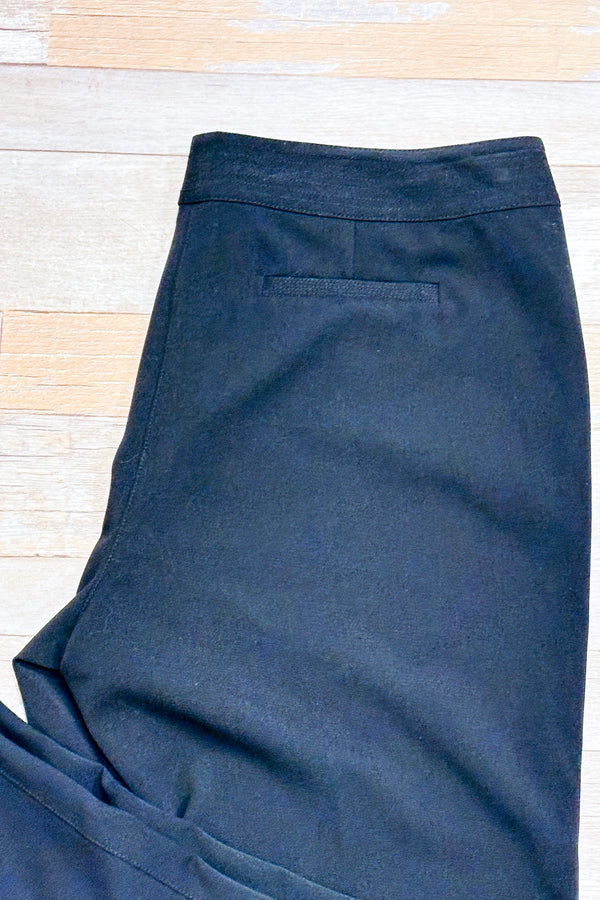 Pantalon noir jambe évasée (l)-Sigrid Olsen-La Penderie du Paradis 🕊