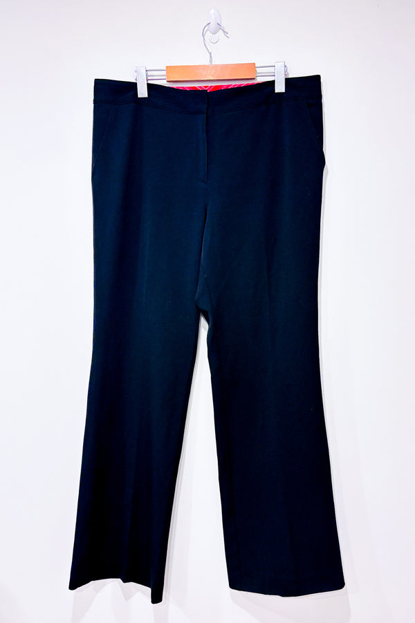 Pantalon noir jambe évasée (l)-Sigrid Olsen-La Penderie du Paradis 🕊