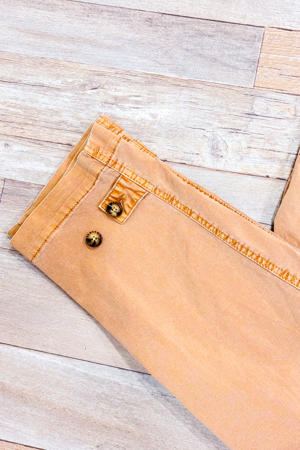Pantalon utility taupe à taille haute (s)-Reitmans-La Penderie du Paradis 🕊