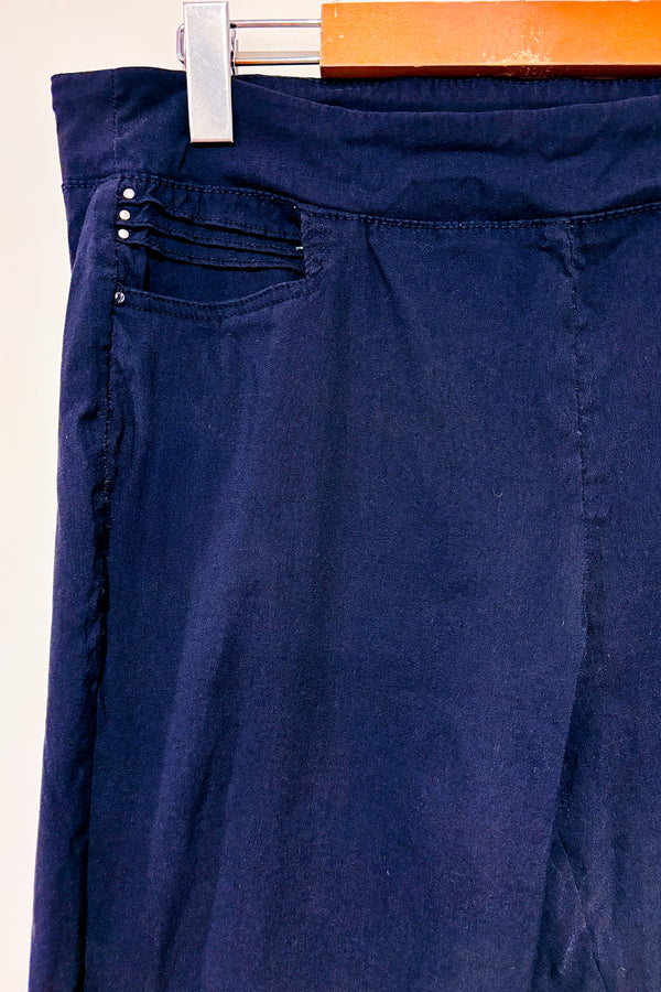 Pantalon capri marine extensible (l)-Emotions-La Penderie du Paradis 🕊