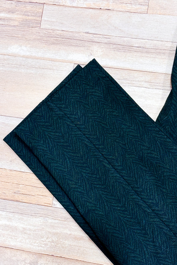 Pantalon Madison noir et vert forêt avec motif animal (xl)*-Melanie Lyne-La Penderie du Paradis 🕊