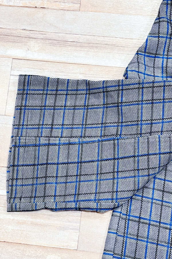 Pantalon 3/4 bleu et gris à carreaux (s)*-Bodybag by Jude-La Penderie du Paradis 🕊