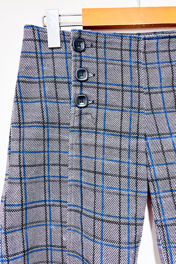 Pantalon 3/4 bleu et gris à carreaux (s)*-Bodybag by Jude-La Penderie du Paradis 🕊