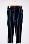 Pantalon noir et blanc rayé à nouer (s)-SWS Streetwear Society-La Penderie du Paradis 🕊