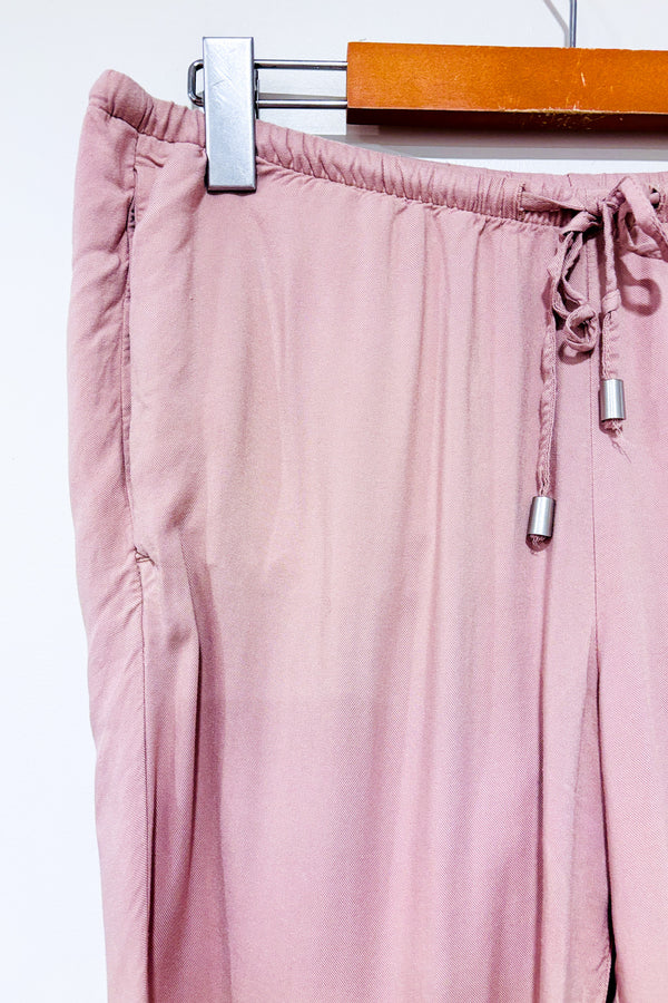 Pantalon fliude rose (s) seconde main - H&M- La Penderie du Paradis