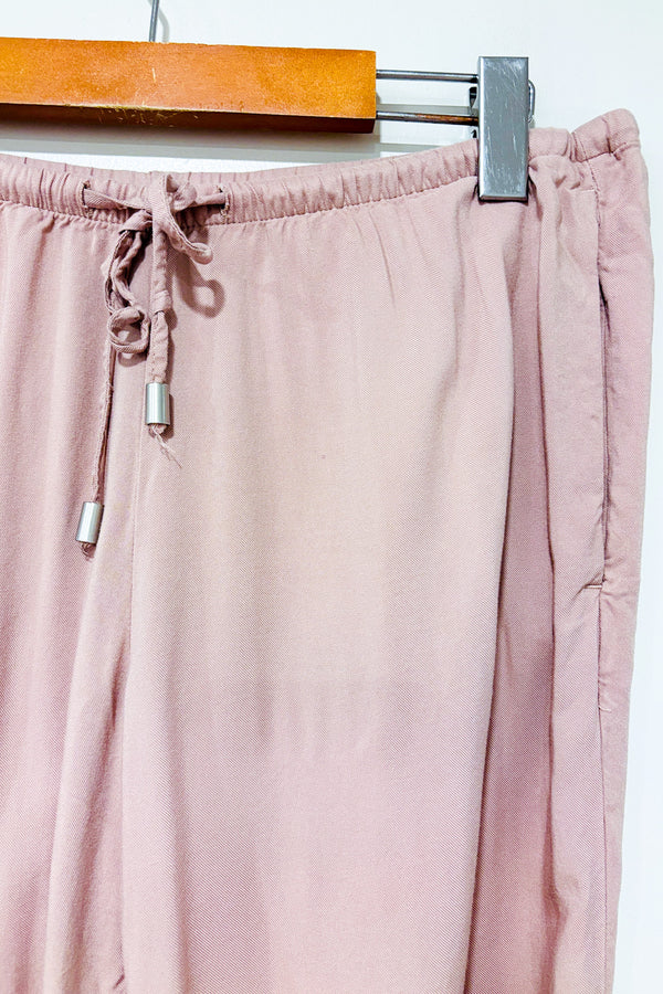 Pantalon fliude rose (s) seconde main - H&M- La Penderie du Paradis