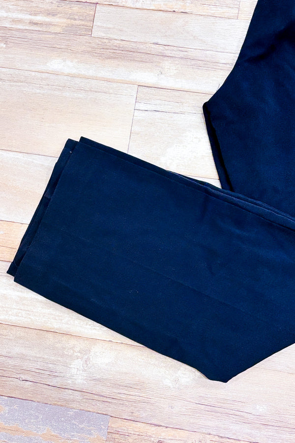 Pantalon marine jambe droite seconde main - Proportion Petite / Conrad C- La Penderie du Paradis