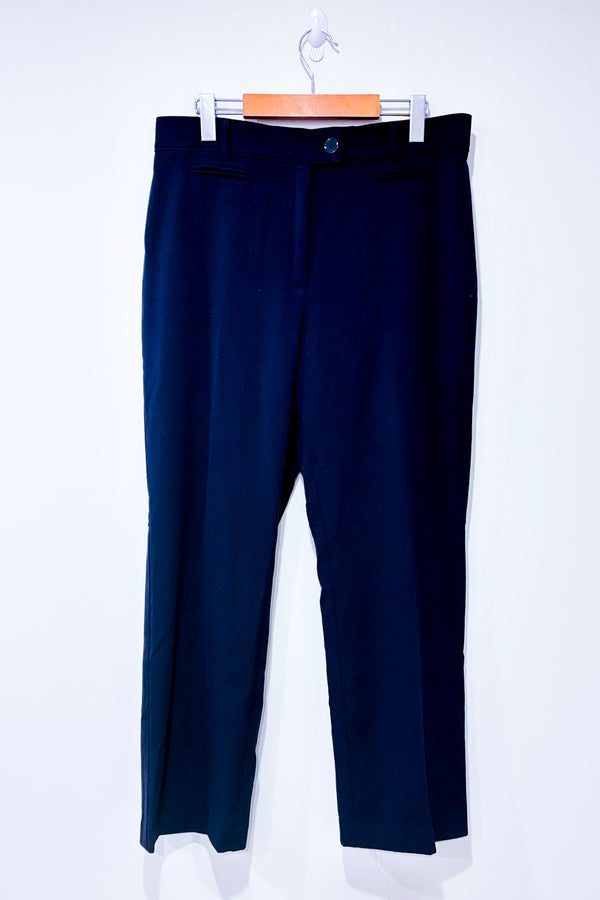 Pantalon marine jambe droite seconde main - Proportion Petite / Conrad C- La Penderie du Paradis