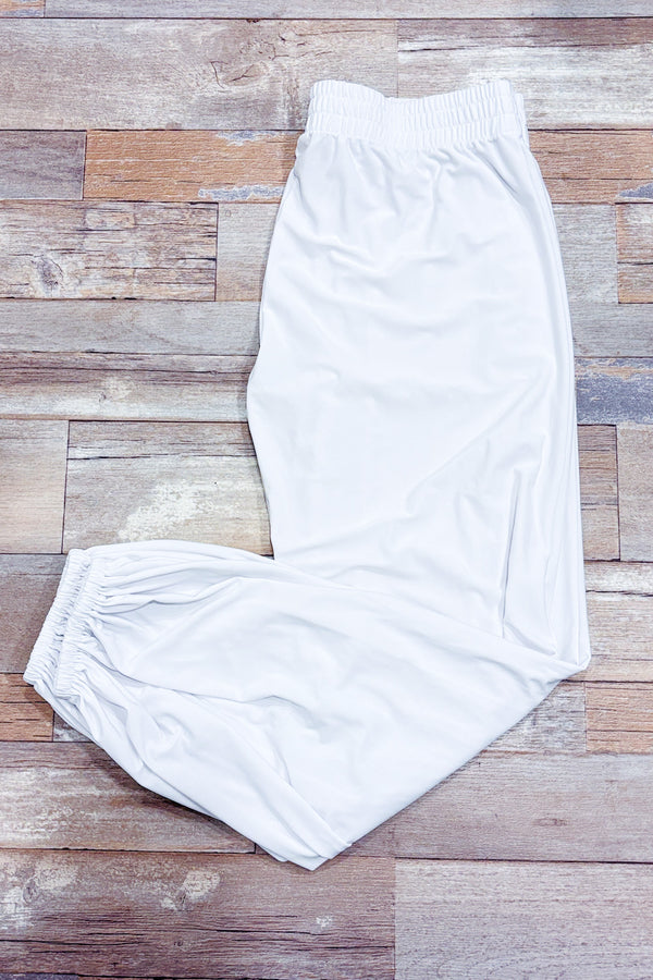 Pantalon blanc fluide seconde main - Norma Kamali- La Penderie du Paradis