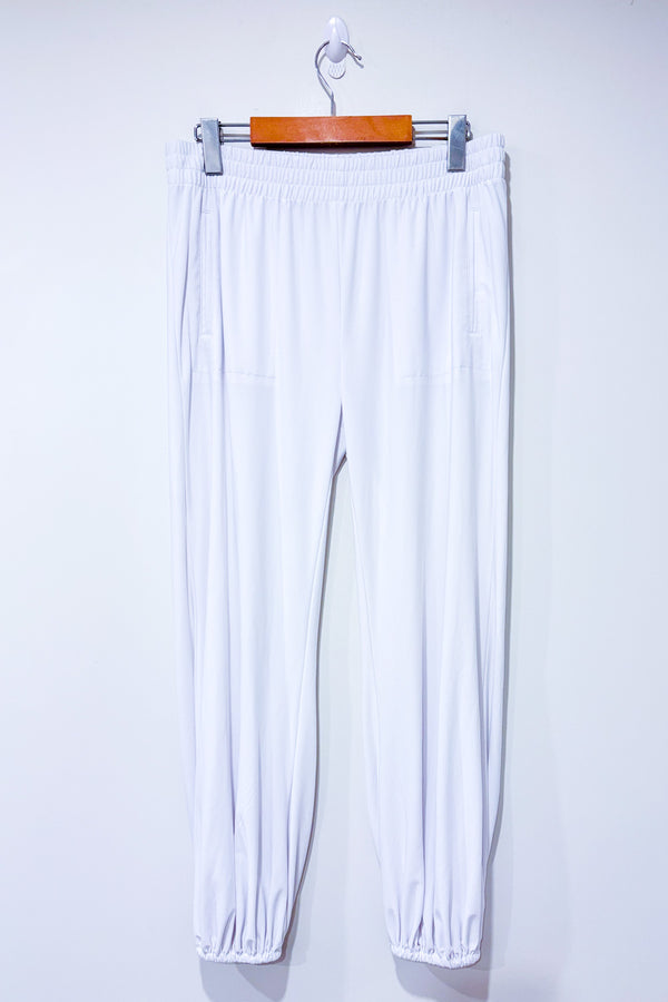 Pantalon blanc fluide seconde main - Norma Kamali- La Penderie du Paradis