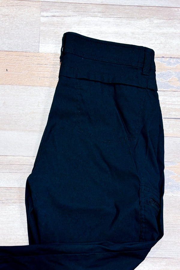 Pantalon 3/4 noir de plein air seconde main - Sierra Designs- La Penderie du Paradis