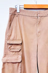 Pantalon cargo taupe seconde main - H&M- La Penderie du Paradis