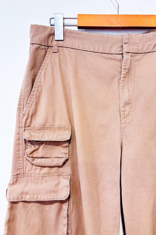 Pantalon cargo taupe seconde main - H&M- La Penderie du Paradis