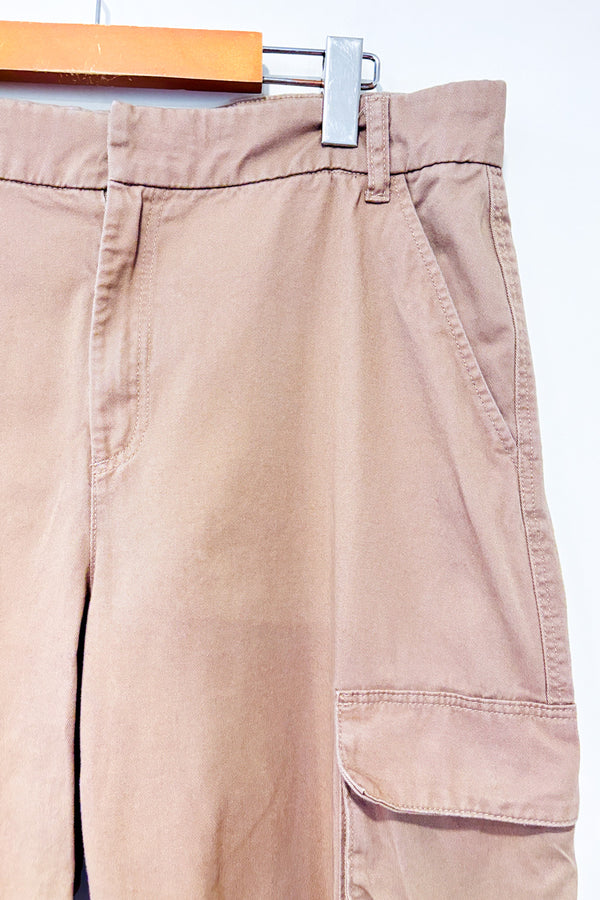 Pantalon cargo taupe seconde main - H&M- La Penderie du Paradis