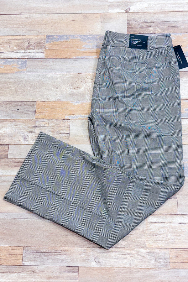 Pantalon Sutton Boot leg noir et blanc à carreaux* seconde main - Tommy Hilfiger- La Penderie du Paradis