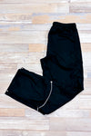 Pantalon noir coupe-vent seconde main - Orage- La Penderie du Paradis