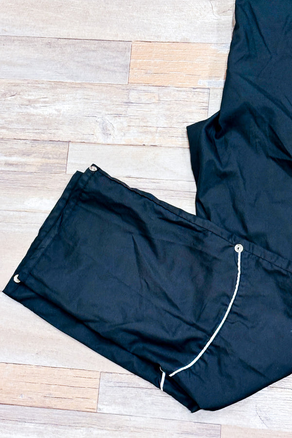 Pantalon noir coupe-vent seconde main - Orage- La Penderie du Paradis