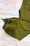 Pantalon fluide kaki à taille élastique seconde main - H&M- La Penderie du Paradis