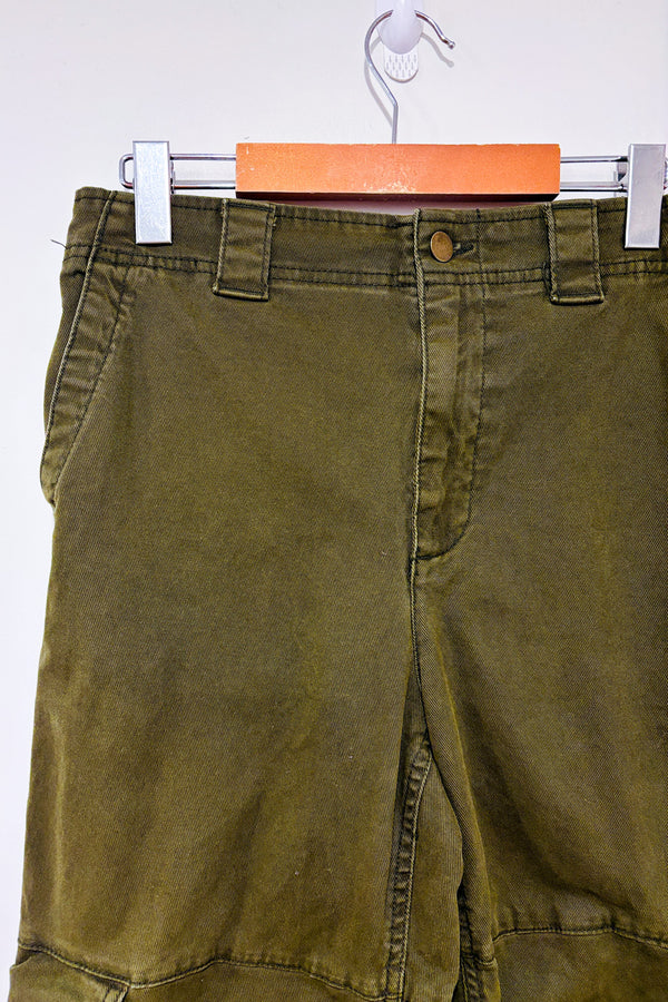 Pantalon fluide kaki à taille élastique seconde main - H&M- La Penderie du Paradis