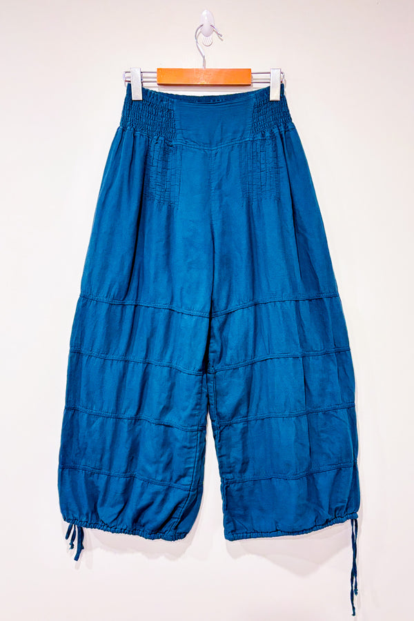 Pantalon ballon émeraude seconde main - Cotton Flower- La Penderie du Paradis