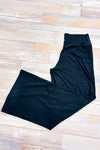 Pantalon sport gris jambe évasée à taille haute seconde main - Old Navy- La Penderie du Paradis