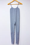 Jumpsuit ajusté gris côtelé* seconde main - Refuge- La Penderie du Paradis