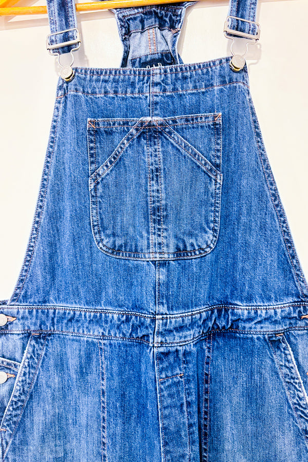 Salopette bleue en jeans* seconde main - GAP- La Penderie du Paradis
