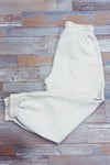 Pantalon jogger beige à taille élastique* seconde main - Zara- La Penderie du Paradis