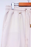 Pantalon jogger beige à taille élastique* seconde main - Zara- La Penderie du Paradis
