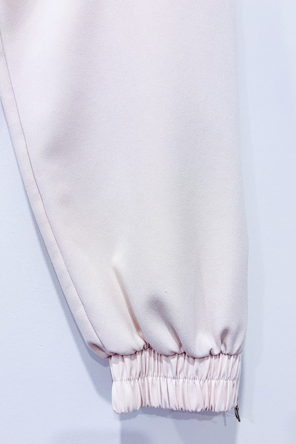 Pantalon jogger beige à taille élastique* seconde main - Zara- La Penderie du Paradis
