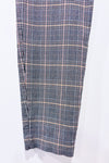 Pantalon extensible gris et jaune à carreaux * seconde main - Zara- La Penderie du Paradis